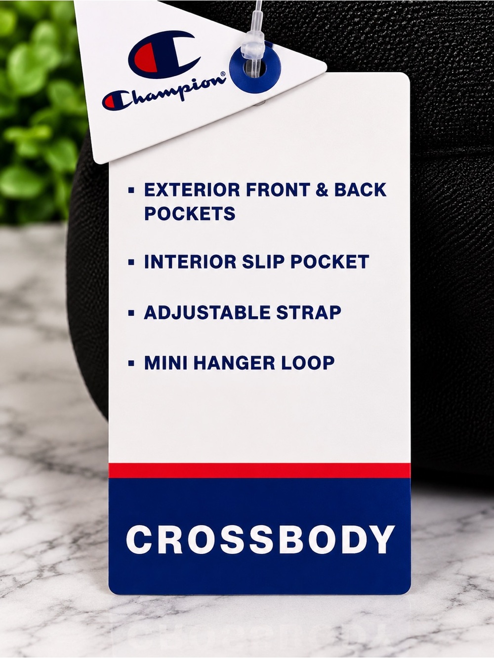 Champion Black Crossbody Bag for- Compact Everyday Carry - Picture 4 of 7